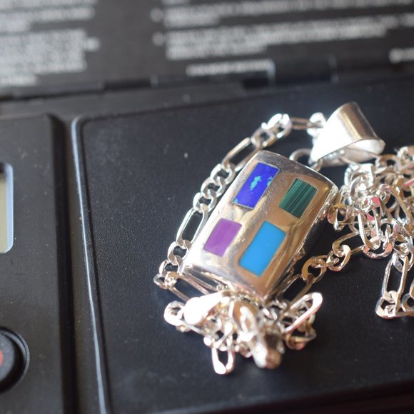 Retired Silpada 925 Turquoise, Sugilite, Malachite, Azurite Necklace - Picture 7 of 8